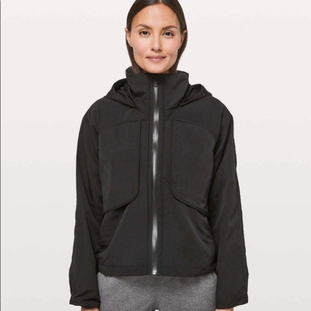 Lululemon Always Effortless Black Rain Jacket
